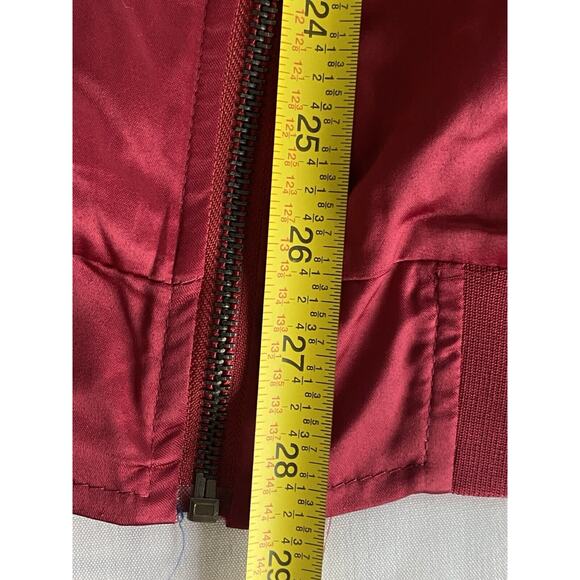 Hayden LA Bomber Jacket Women’s Small Satin Flower Tiger Embroidered NWT - Picture 8 of 8